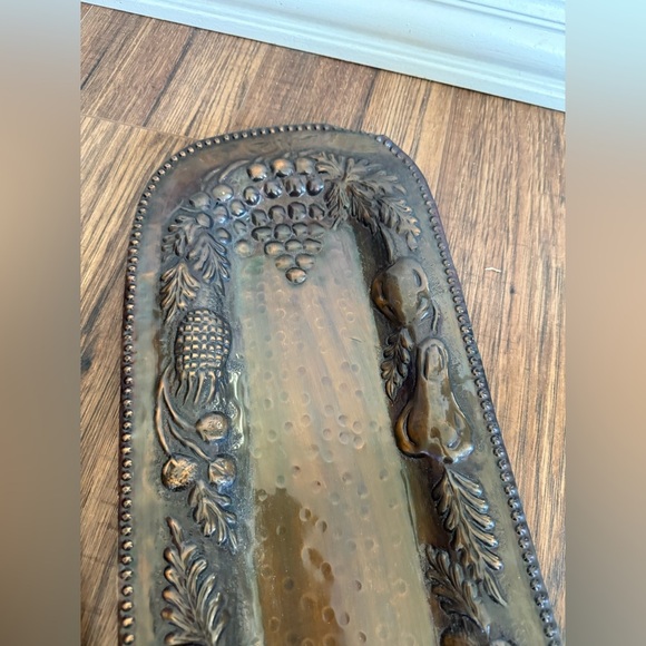 VINTAGE HAMMERED COPPER FRUIT TRAYS 2 (Made IN INDIA) - Picture 5 of 9
